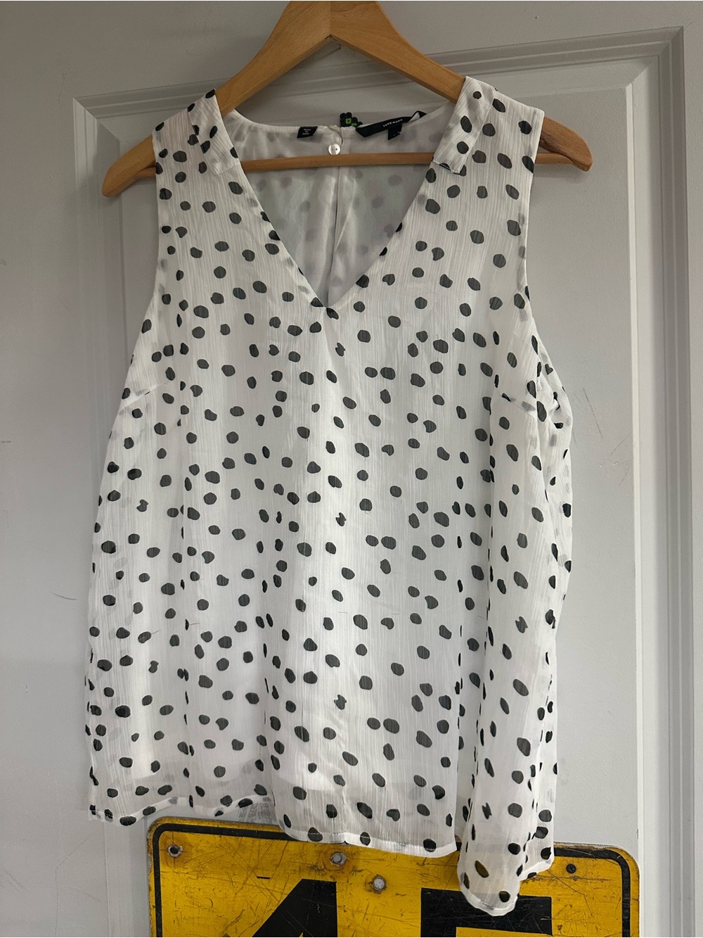 Polka Dot Sleeveless Top